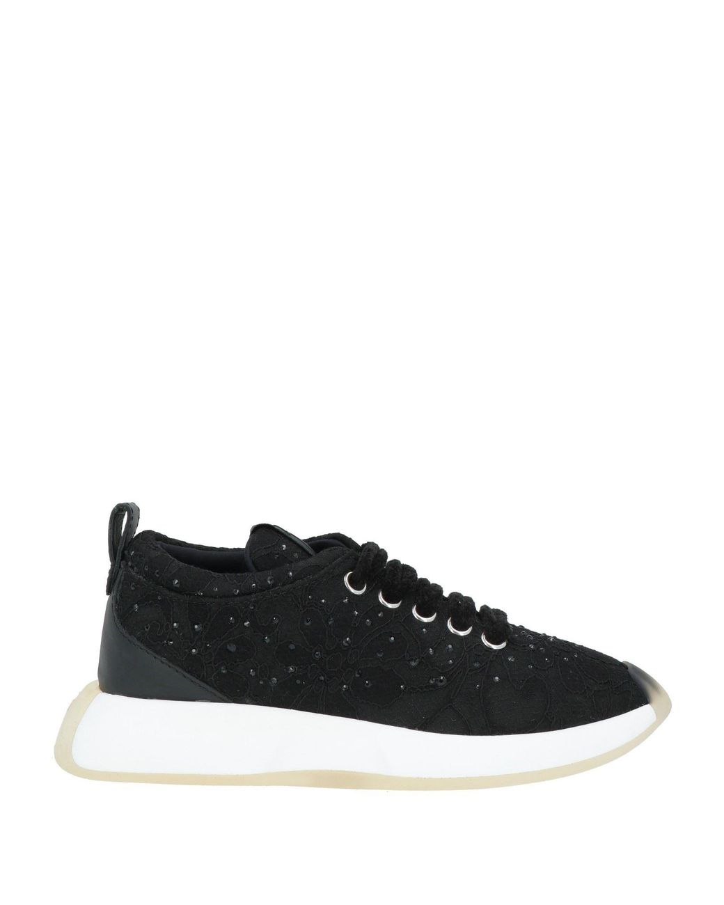 Giuseppe Zanotti Black Sneakers Textile Fibers