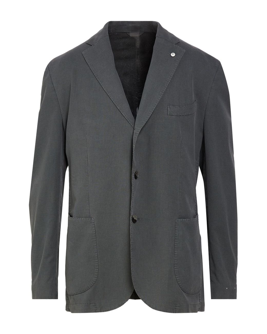L.b.m. 1911 Gray Blazer Cotton, Polyamide, Elastane for men
