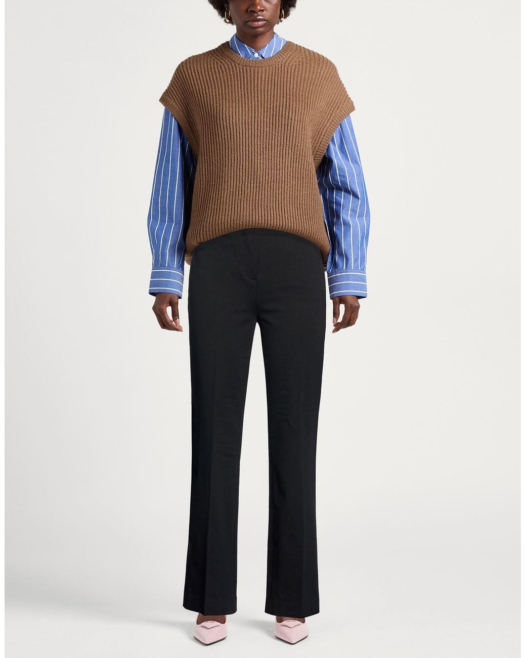 Circolo 1901 Blue Pants Cotton, Elastane