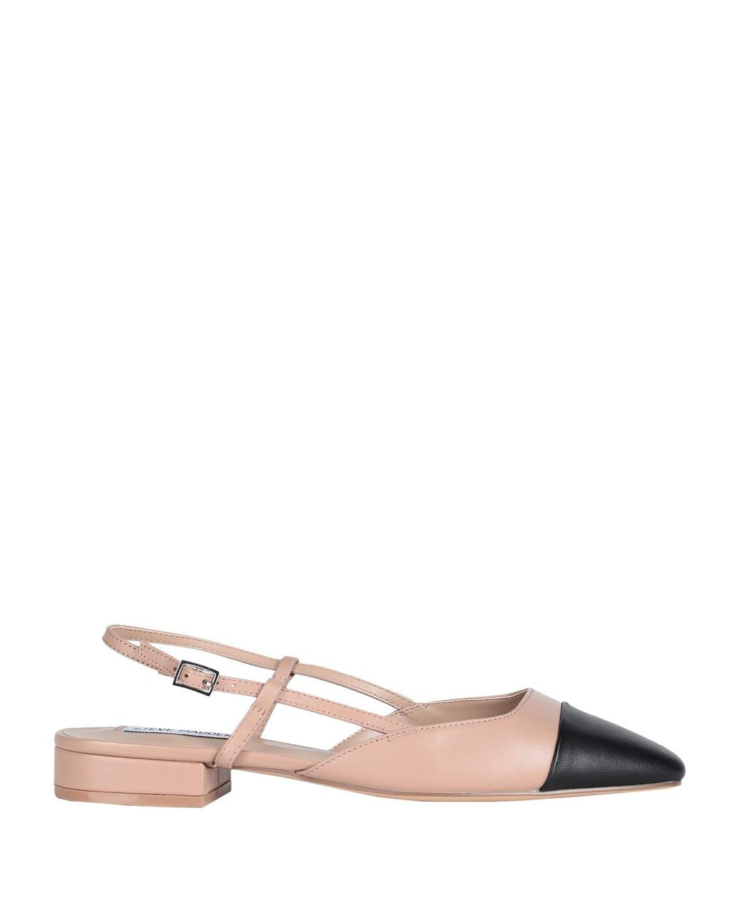 Steve Madden Pink Belinda 217 Contrast-Panel Leather Slingback Pumps