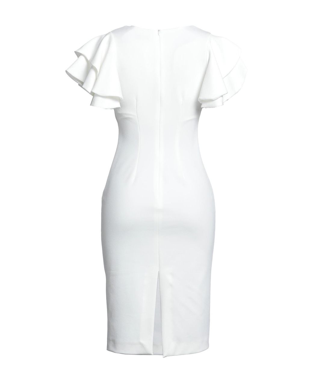 Soallure White Midi Dress
