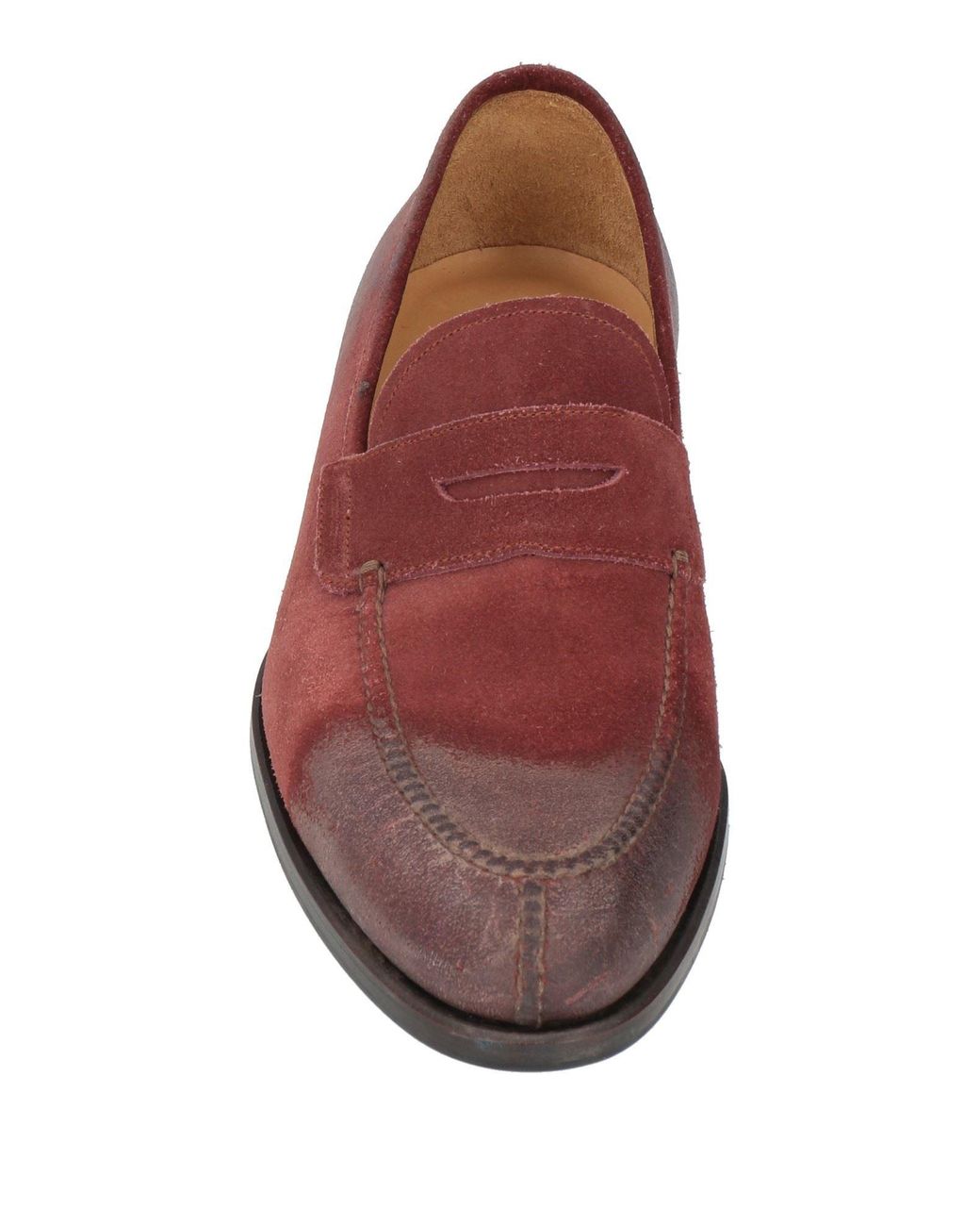 Sutor Mantellassi Red Loafers Leather for men