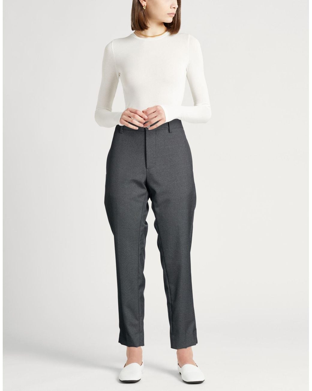 BE ABLE Gray Pants Virgin Wool