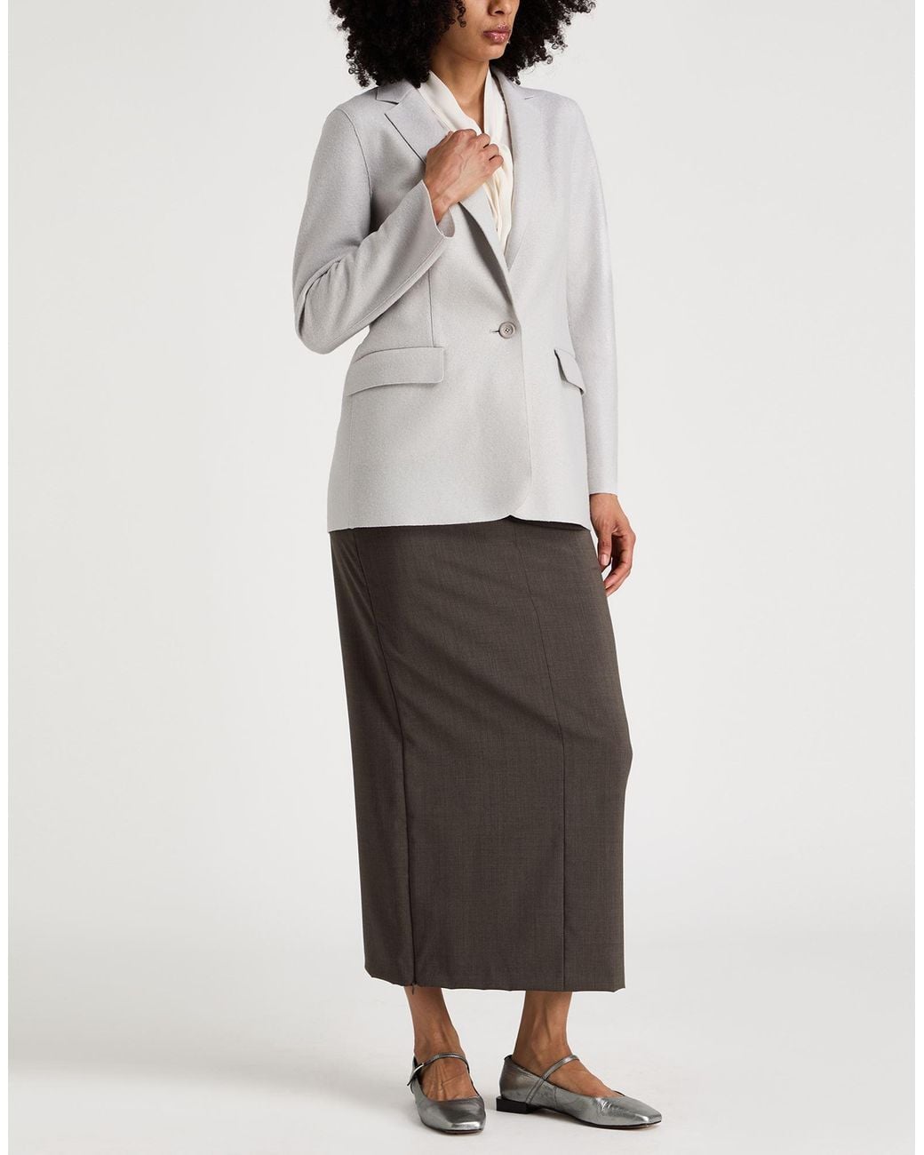 Herno White Resort Light Blazer Virgin Wool