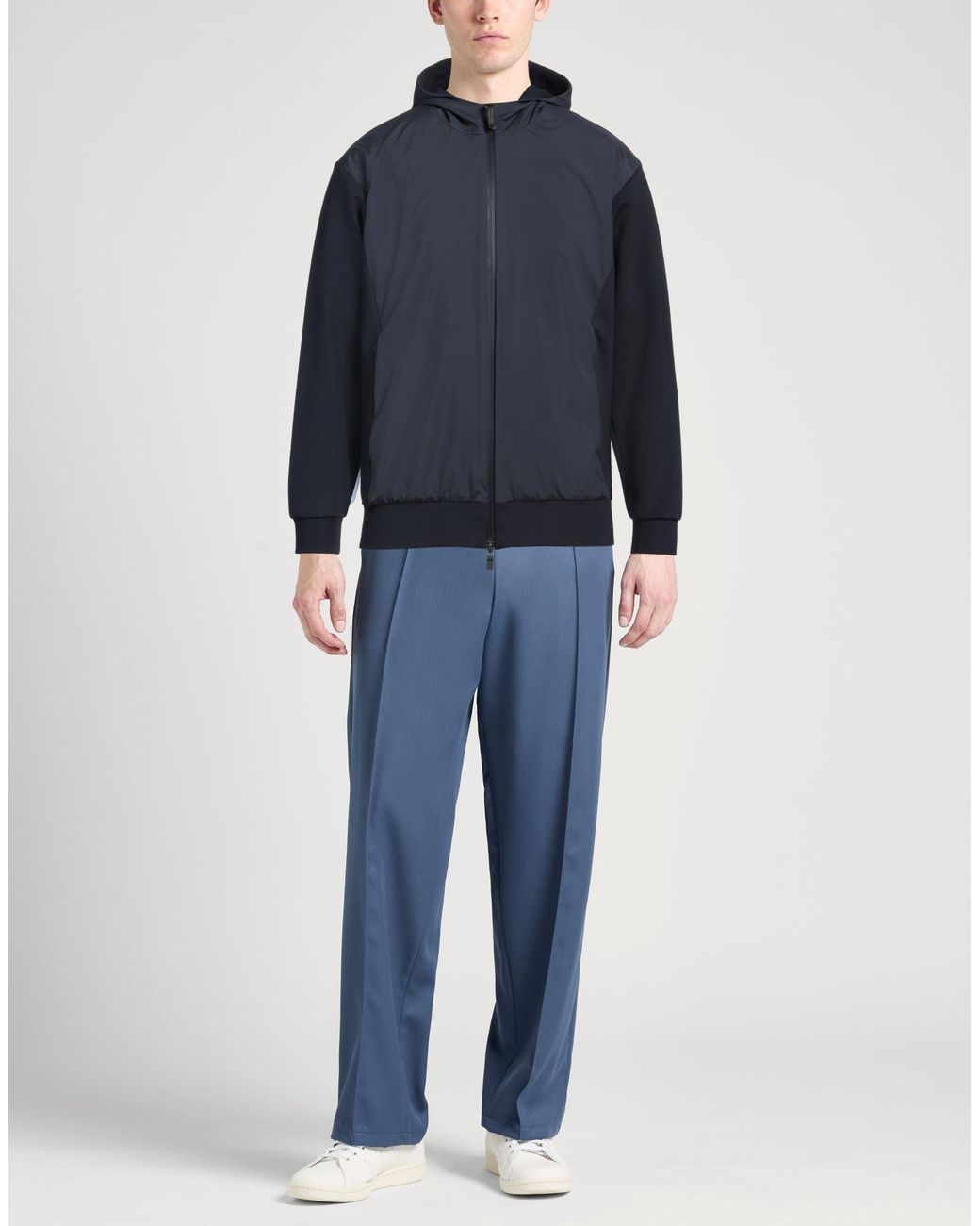 Herno Blue Jacket Polyamide, Viscose for men