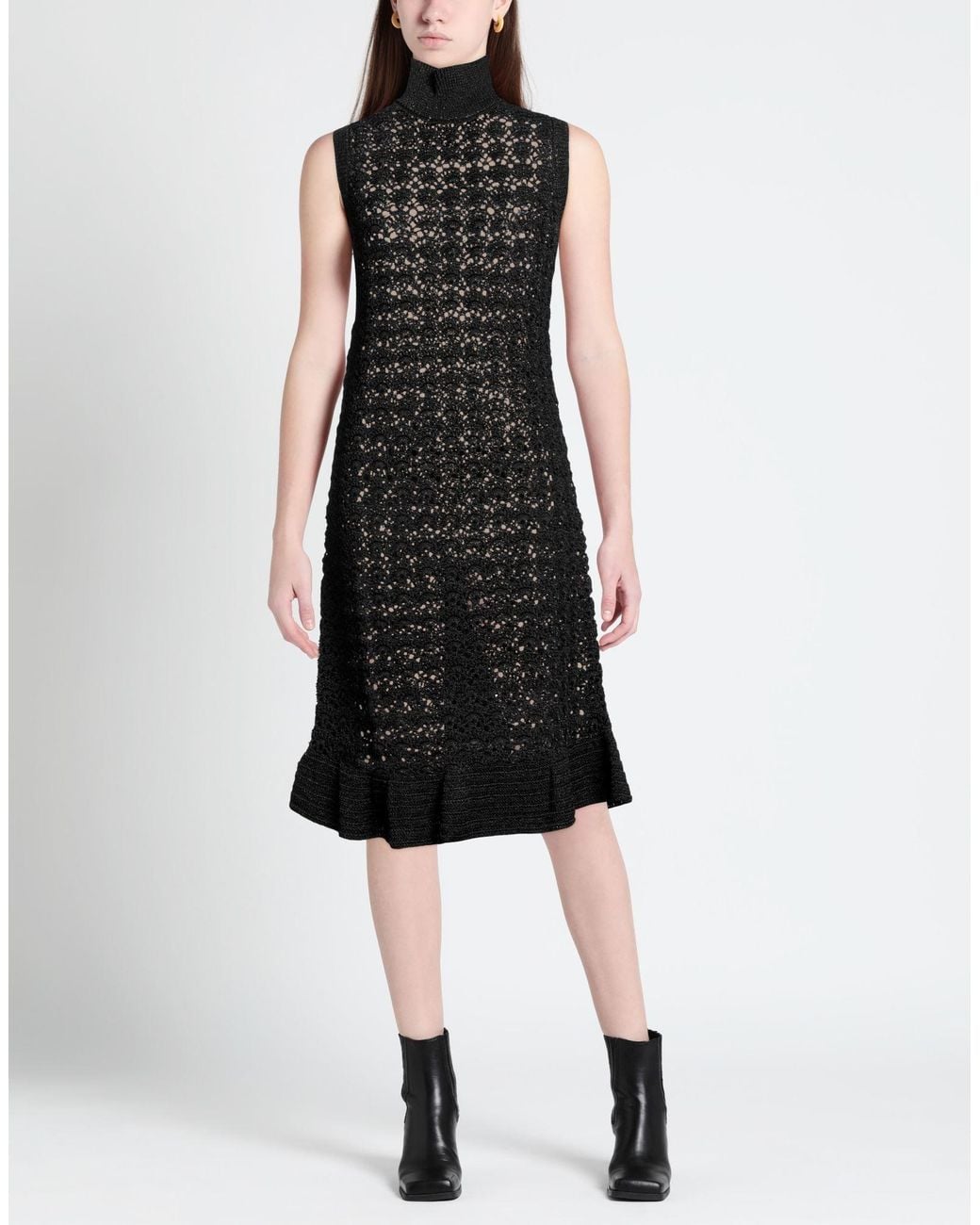 Ganni Black Midi Dress