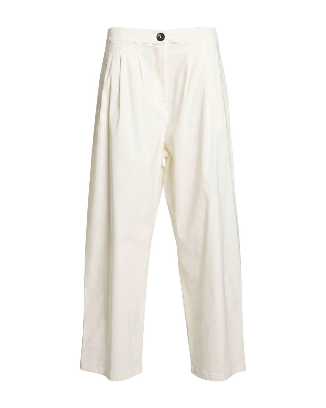 Liviana Conti White Pants Viscose, Polyamide, Elastane
