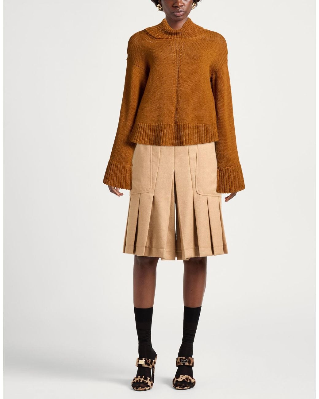 Alpha Studio Brown Turtlenecks