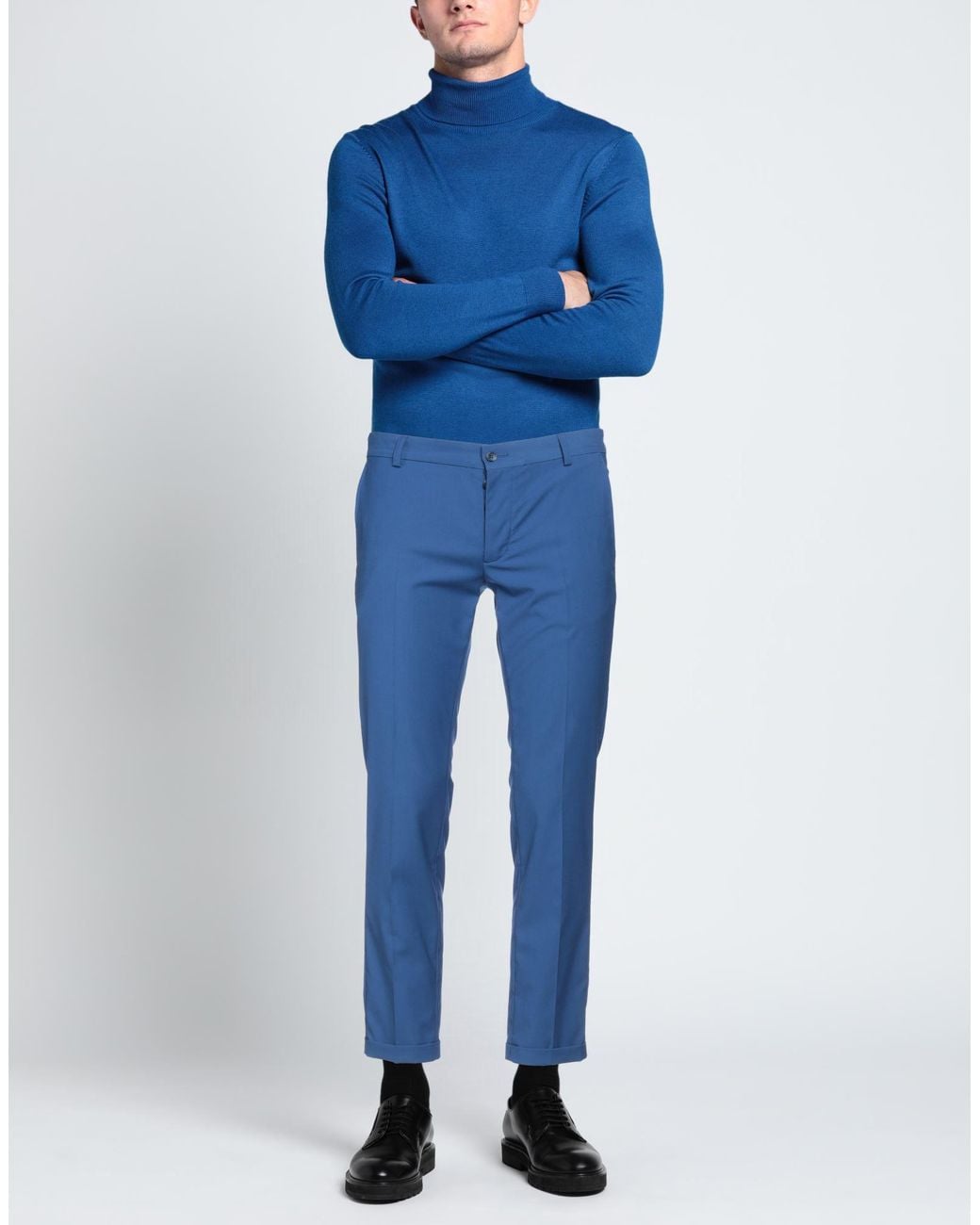 Daniele Alessandrini Blue Trouser for men