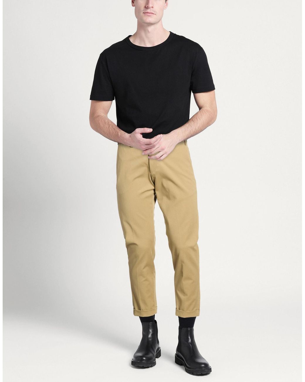 Michael Coal Natural Pants Modal, Cotton, Elastane for men