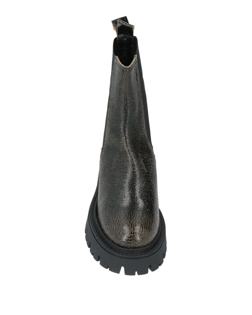 A.Bocca Black Ankle Boots Leather