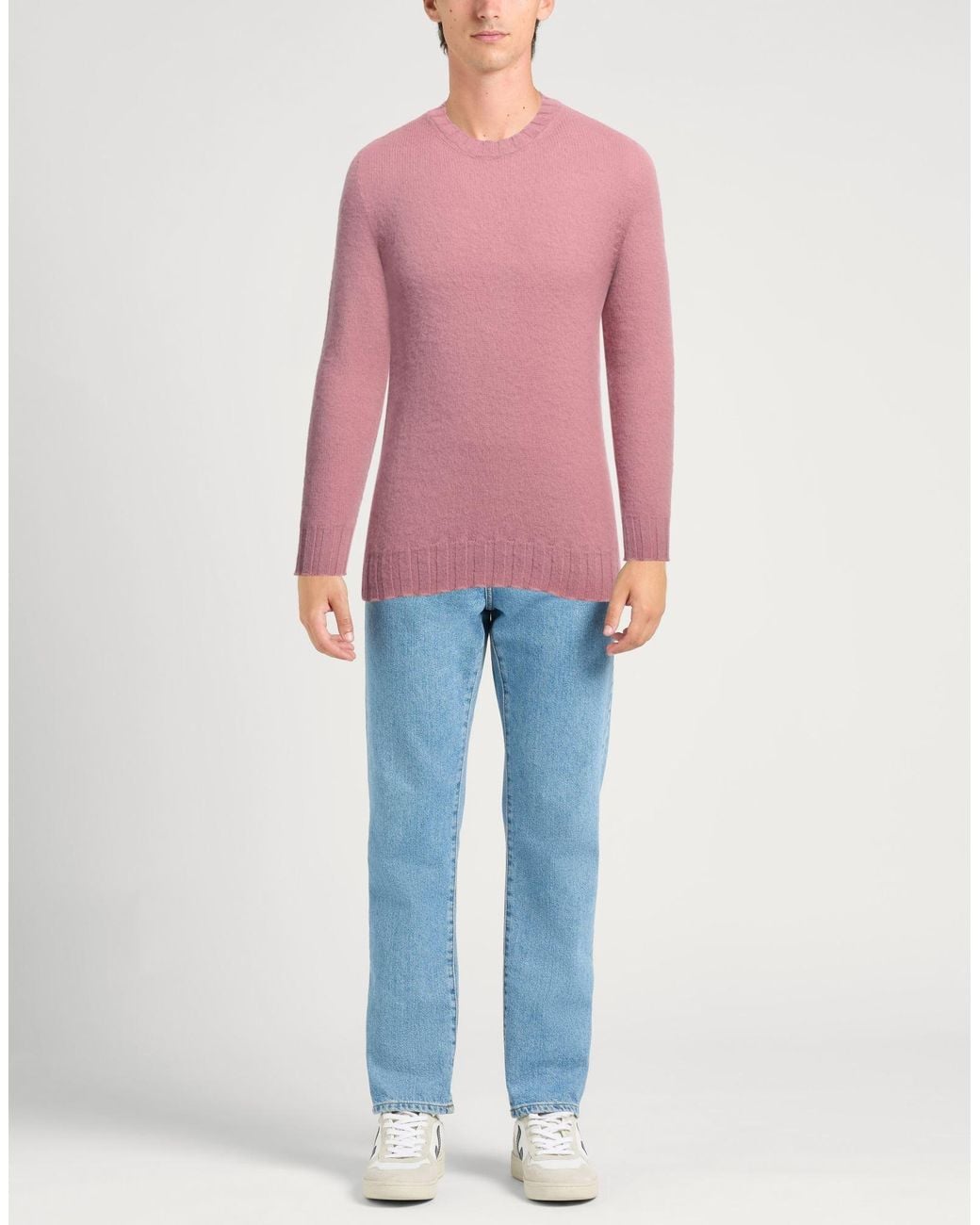 Alpha Studio Pink Jumper for men