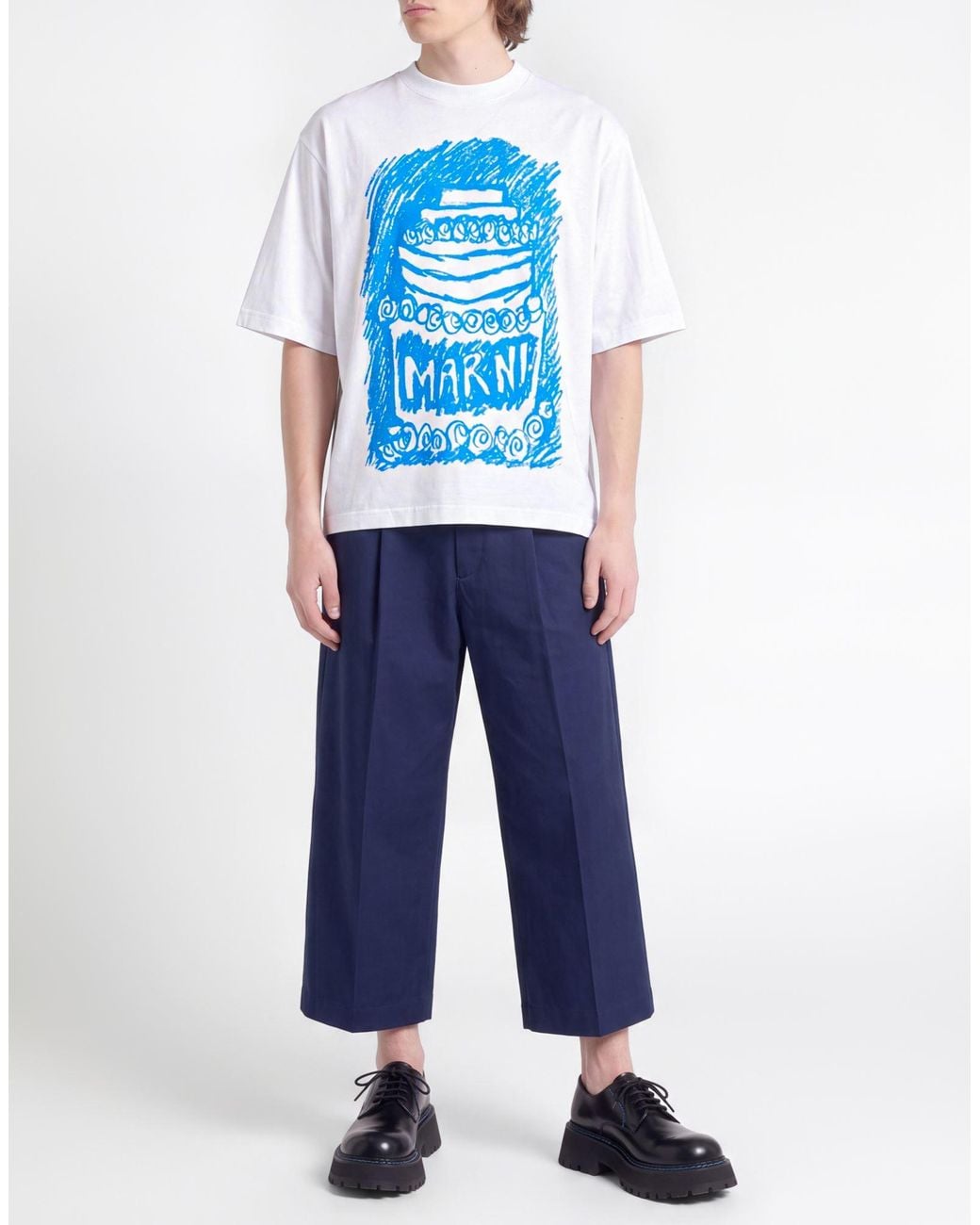 Camiseta Marni de hombre de color Blue