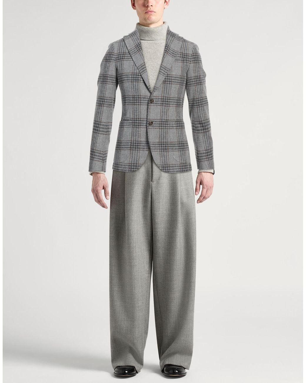 Barba Napoli Gray Blazer Virgin Wool, Polyamide for men