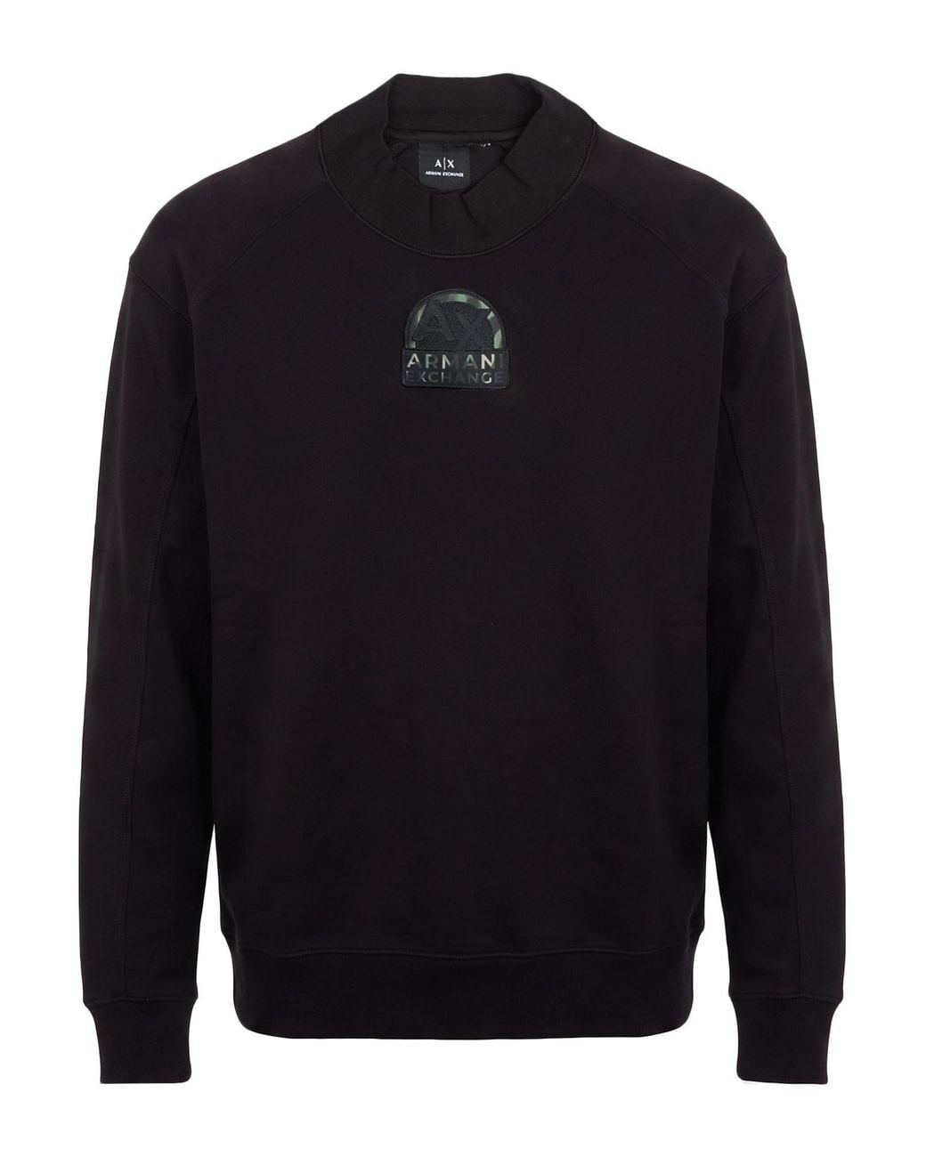 ARMANI EXCHANGE Blue Sweatshirt Cotton, Polyester, Elastane for men