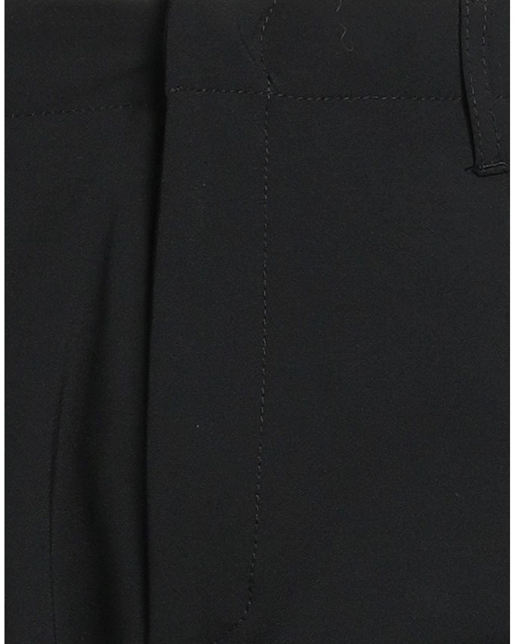 Dondup Black Pants Polyester, Virgin Wool, Elastane for men