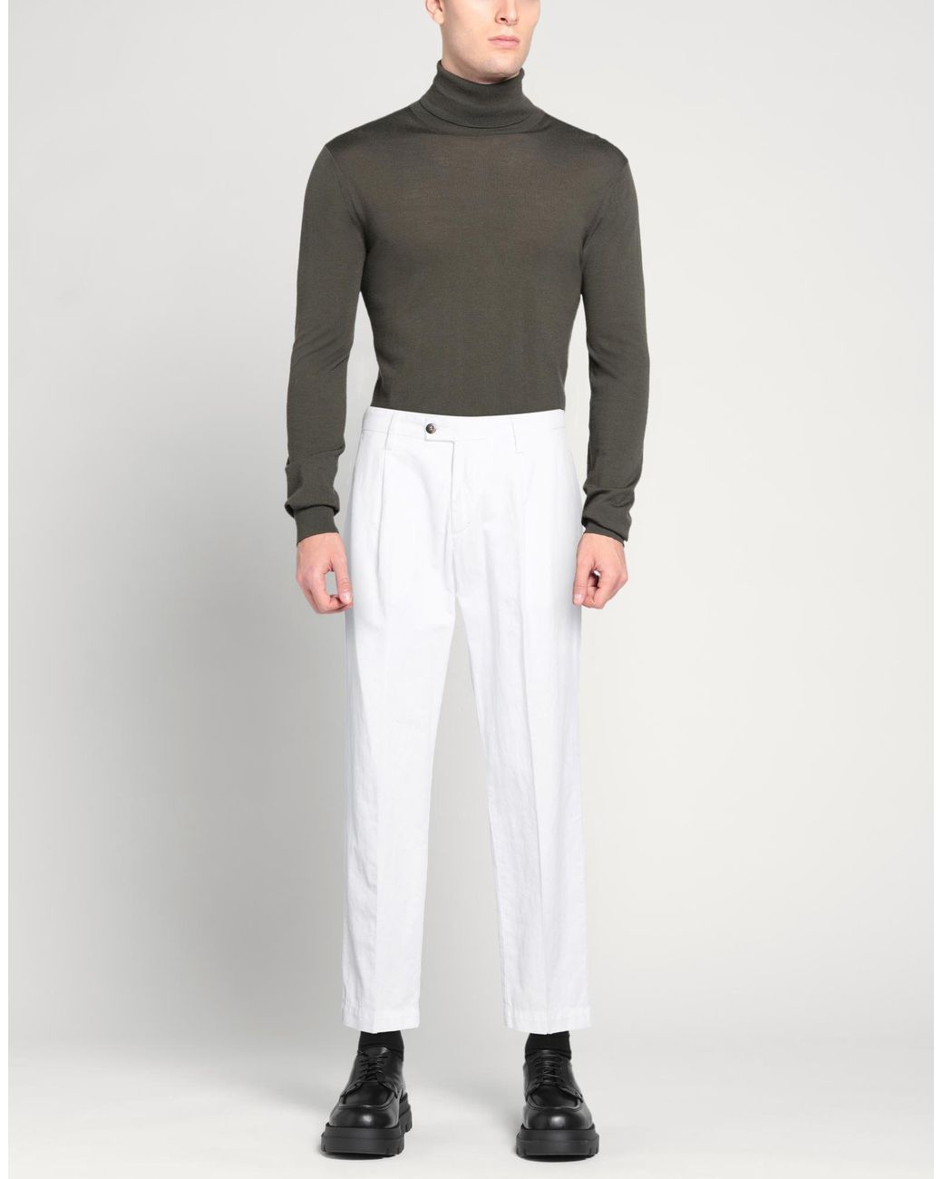 BRO-SHIP White Pants for men