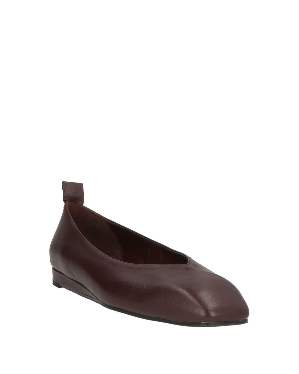 Bianca Di Brown Chocolate Ballet Flats Leather