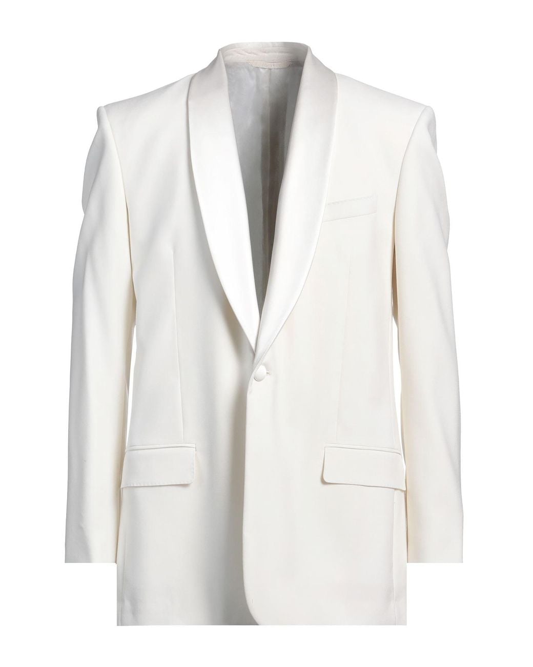 Givenchy White Blazer Wool, Mohair Wool, Silk, Polyester for men