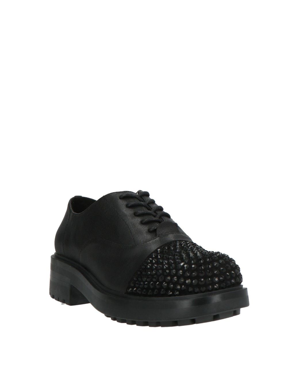 Jeannot Black Lace-Up Shoes Leather