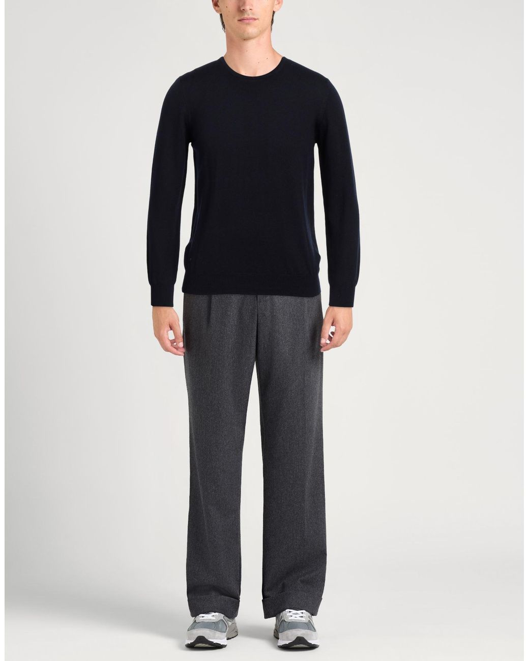Gran Sasso Blue Midnight Sweater Virgin Wool for men