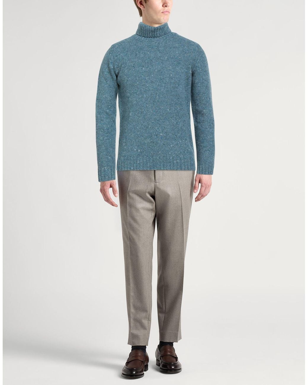 Moorer Rollkragenpullover in Blue für Herren