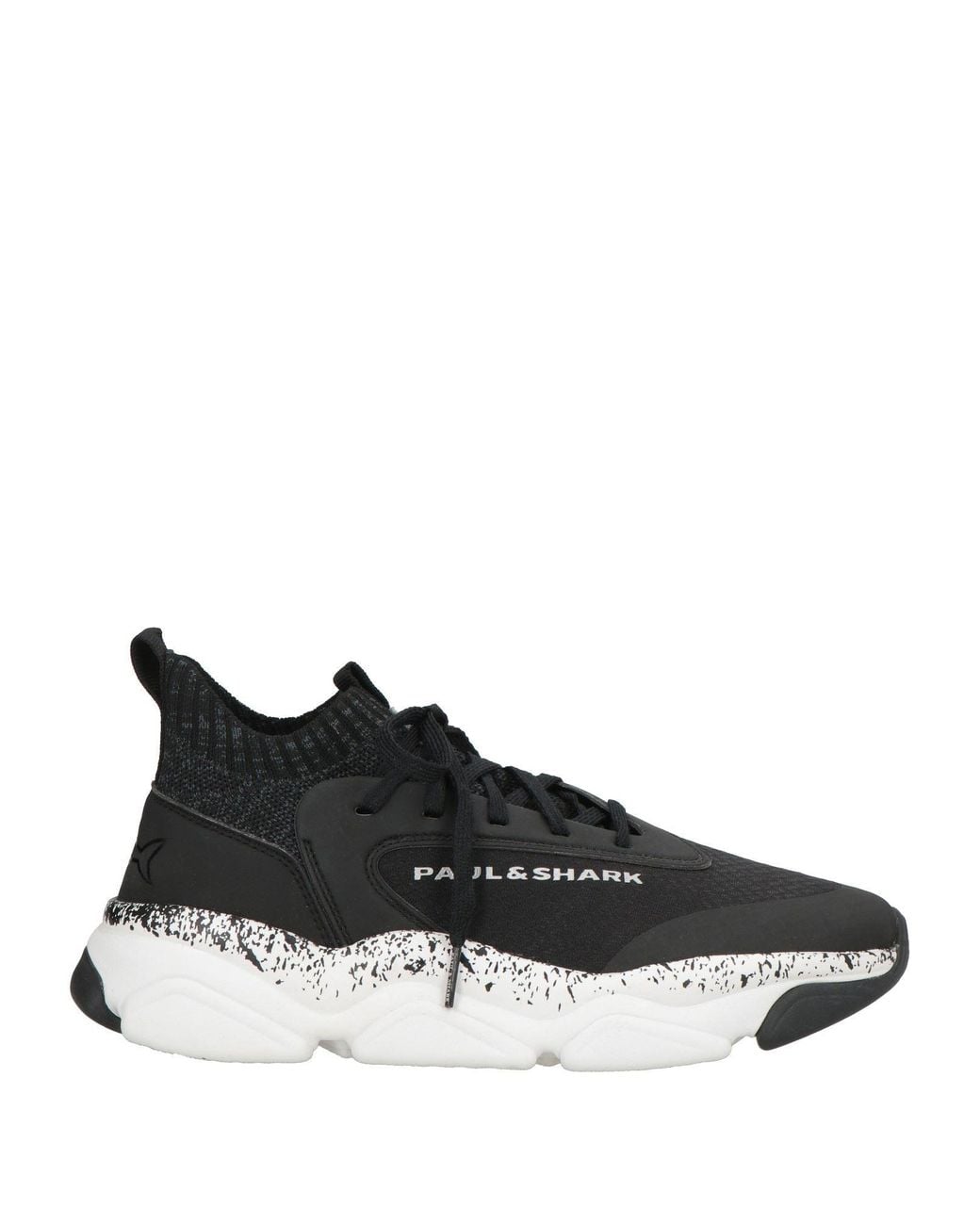 Paul & Shark Black Sneakers Synthetic Material, Textile Fibers for men