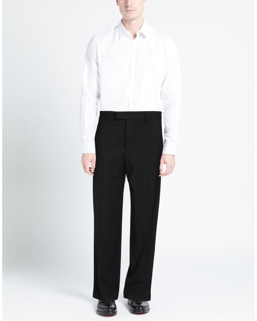 MSGM Black Pants Virgin Wool, Elastane for men
