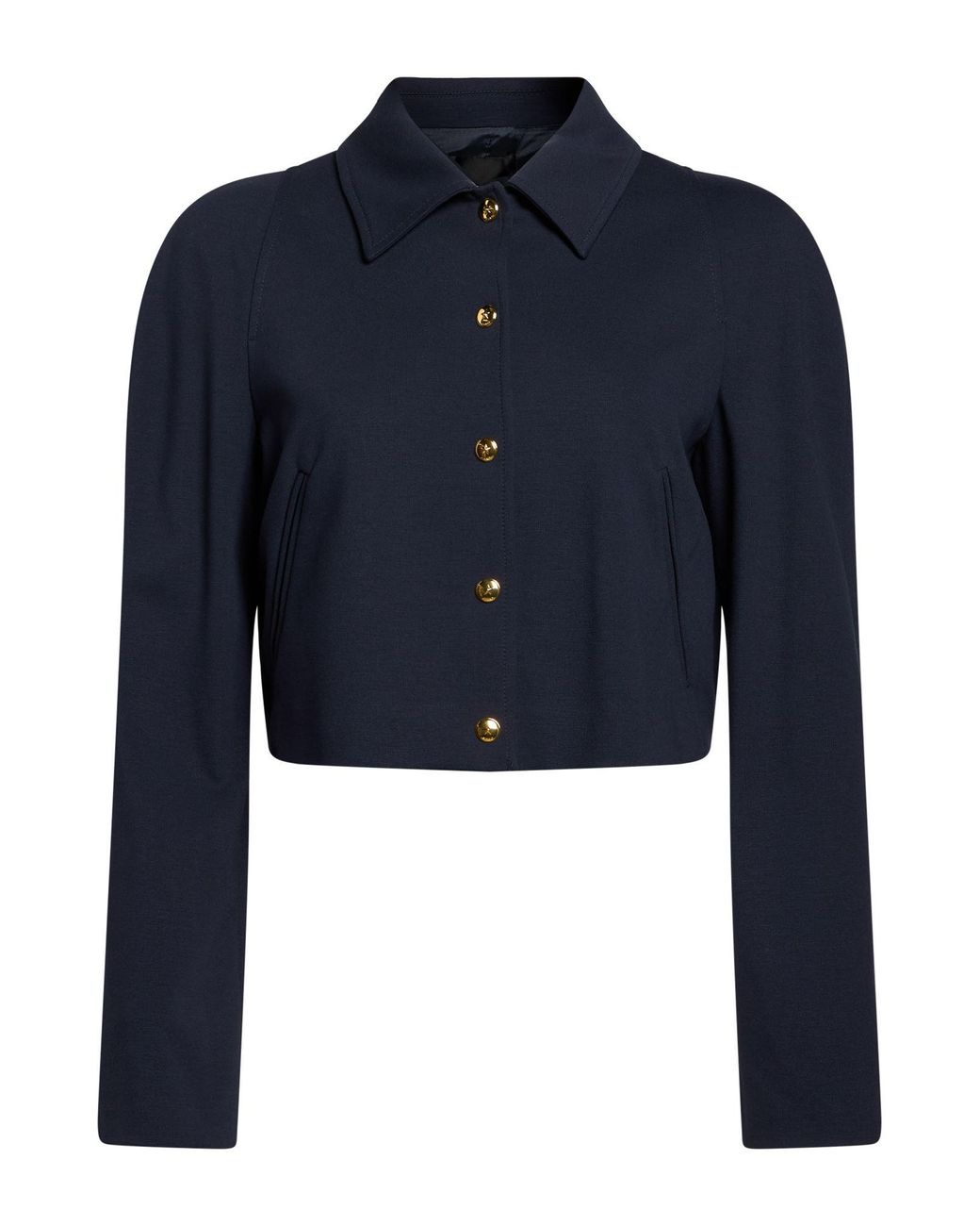 Pinko Blue Jacket Viscose, Nylon, Elastane