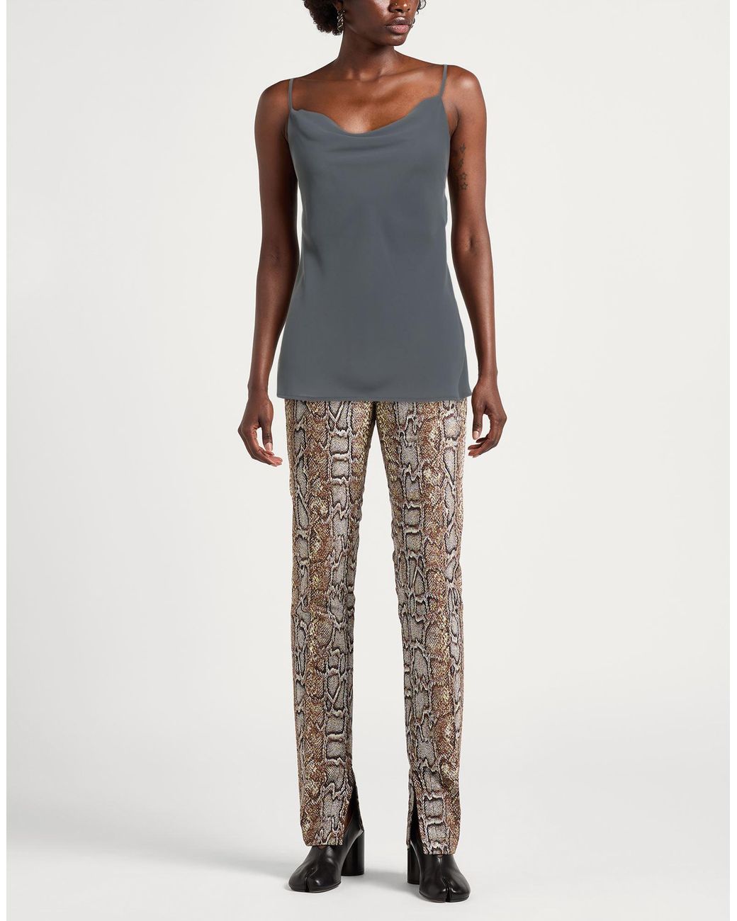 Siste's Gray Top Polyester
