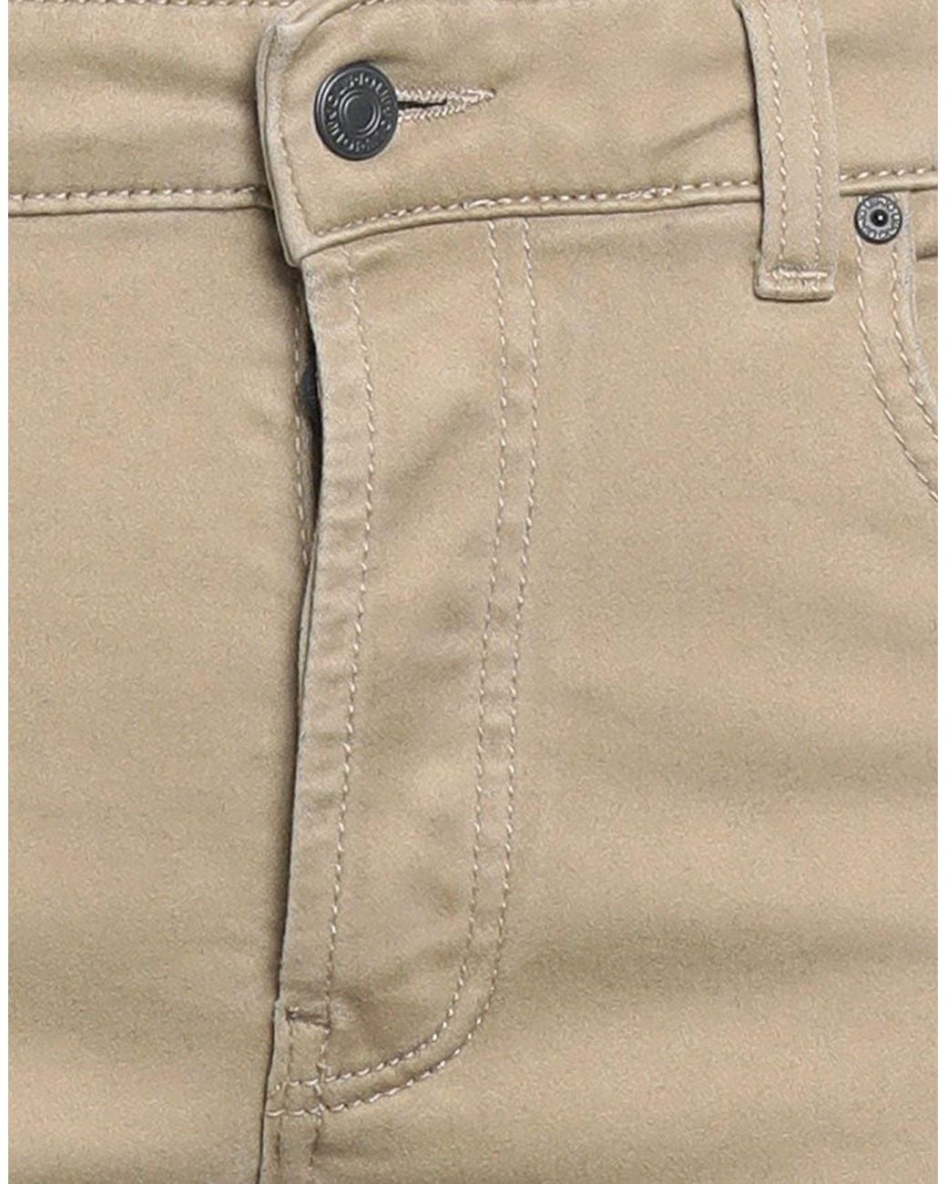Liu Jo Natural Khaki Pants Cotton, Polyester, Elastane for men