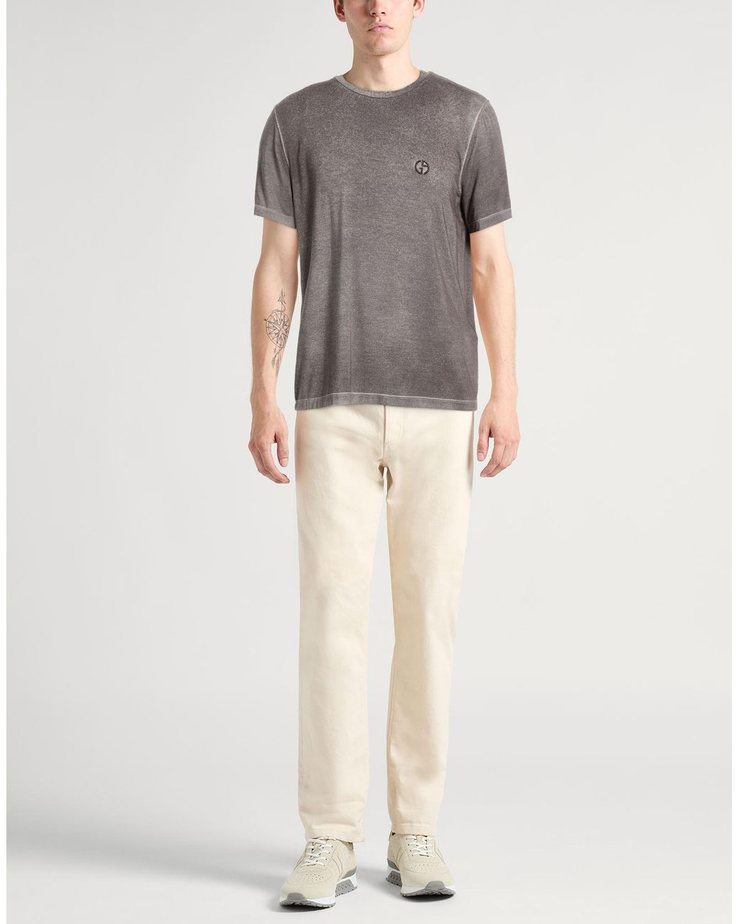 Giorgio Armani Gray T-Shirts for men
