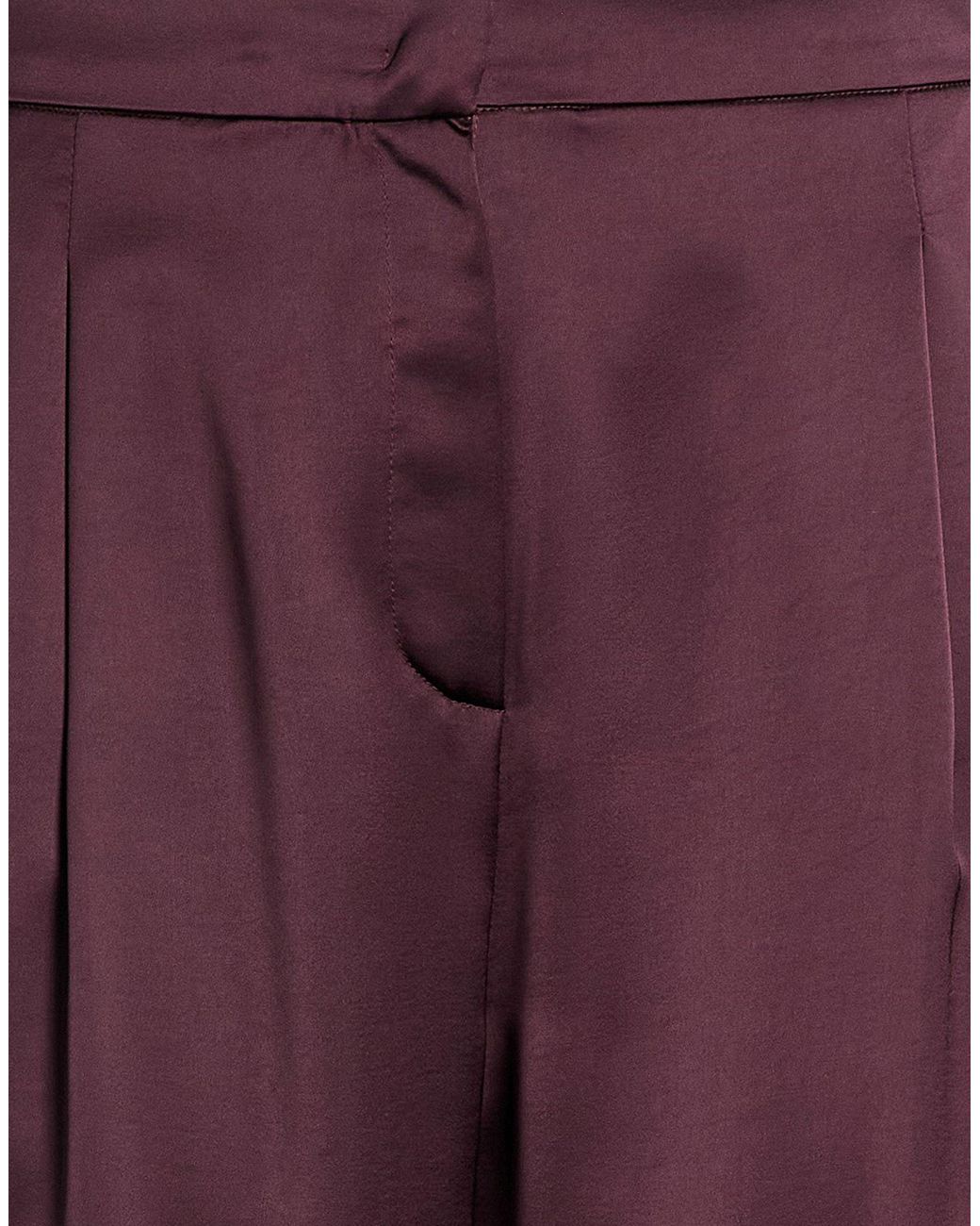 Marella Purple Pants Polyester