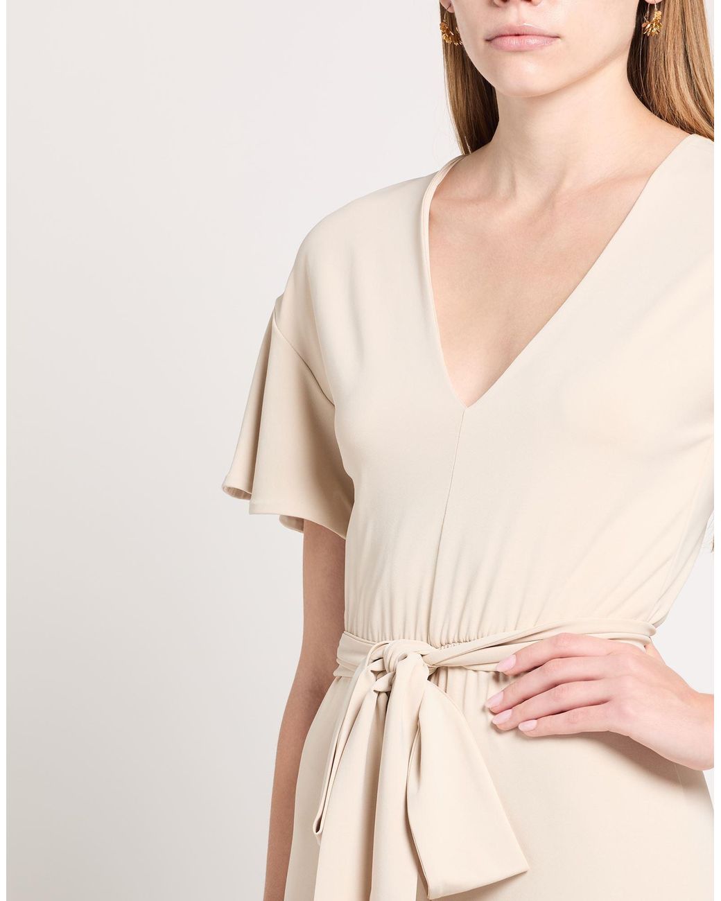 Kaos Natural Ivory Jumpsuit Acetate, Polyamide, Elastane