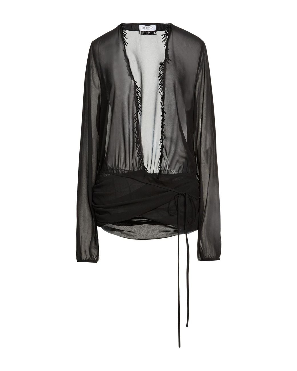 The Attico Black Top Polyester, Glass