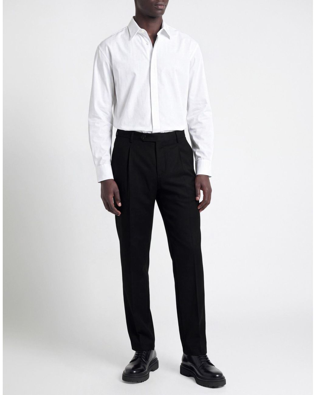 Berwich Black Pants Virgin Wool for men