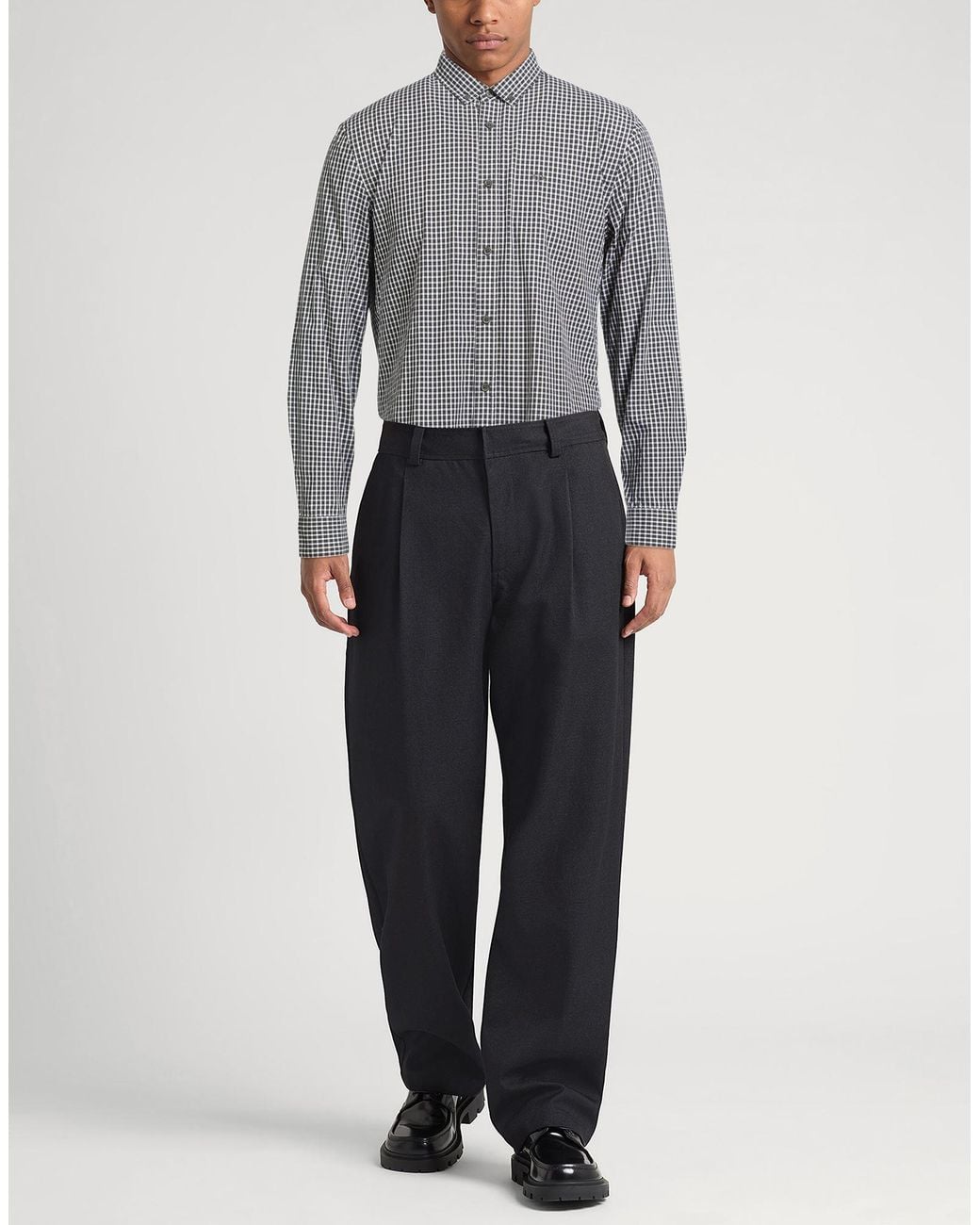 ARMANI EXCHANGE Gray Shirt Cotton for men