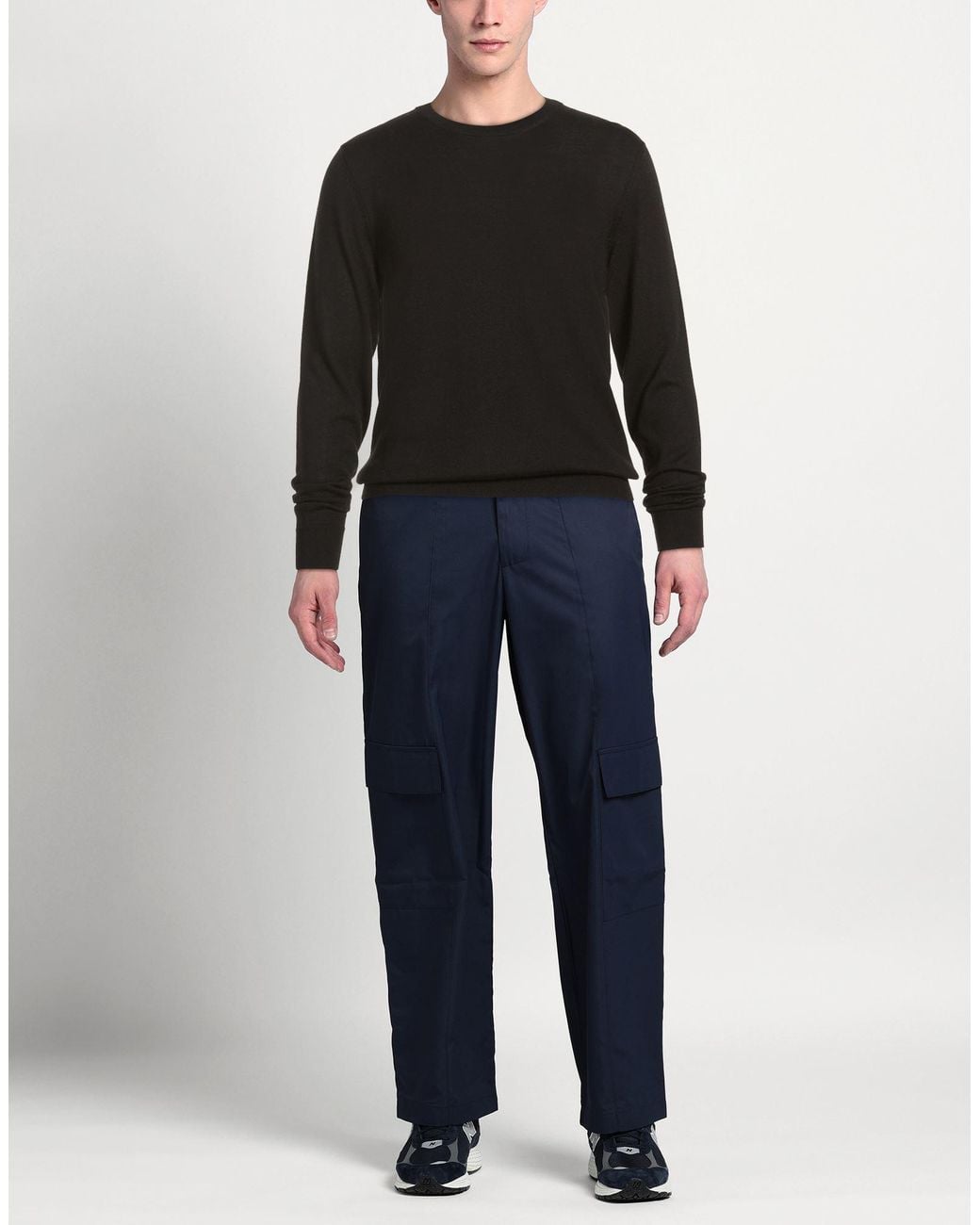 M.Q.J. Black Sweater Wool, Acrylic for men