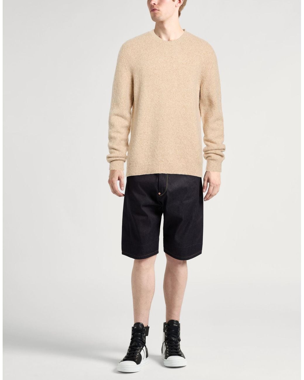 Roberto Collina Pullover in Natural für Herren