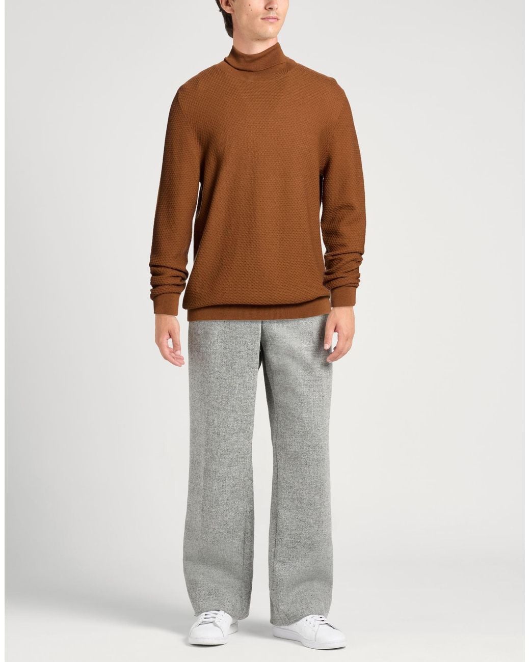 Gran Sasso Brown Turtlenecks for men