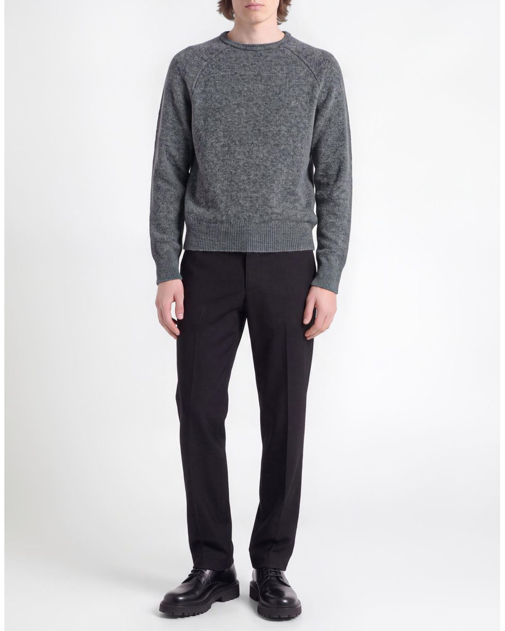 Alpha Studio Gray Sweater Virgin Wool, Polyamide for men