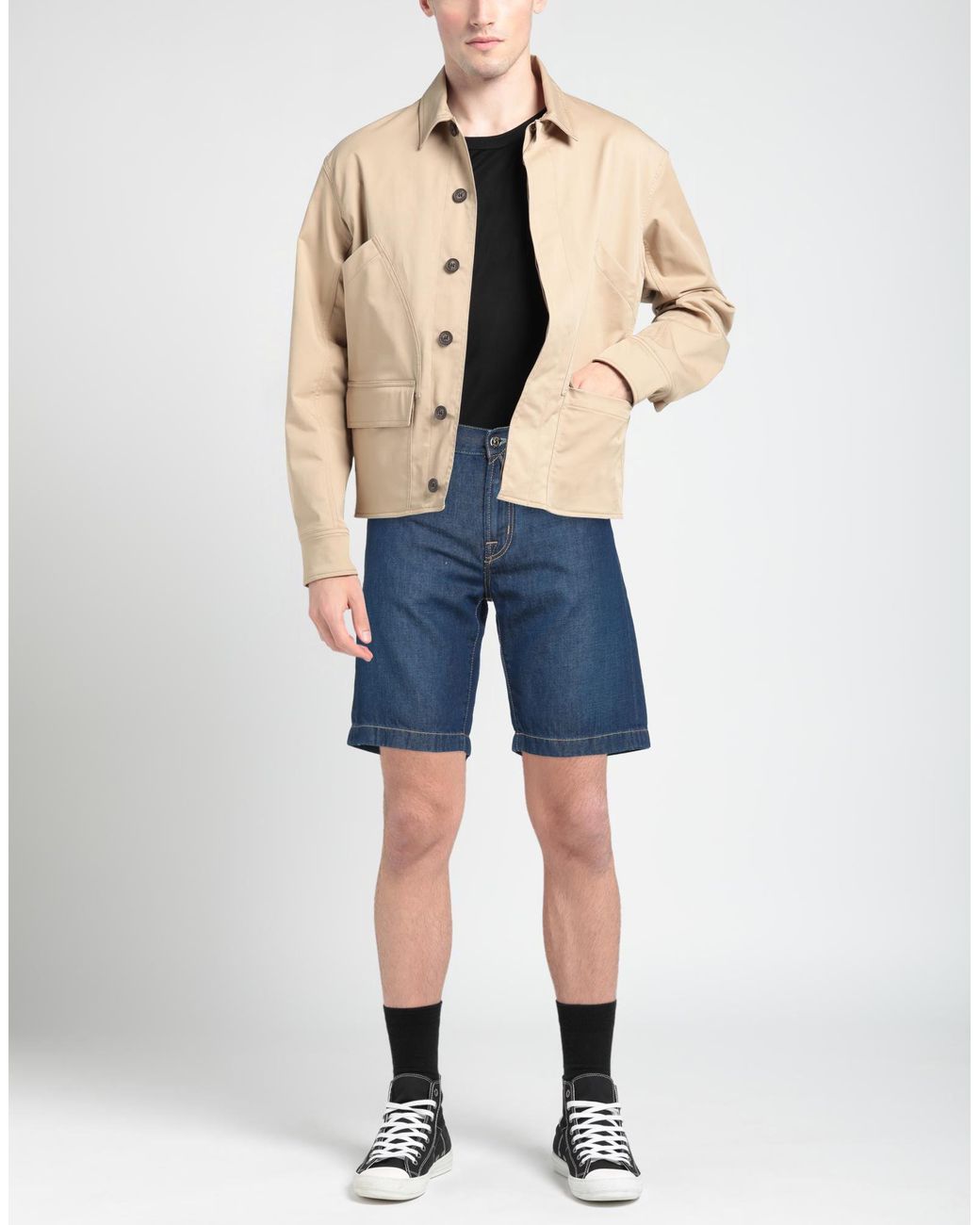 Jacob Cohen Blue Denim Shorts for men