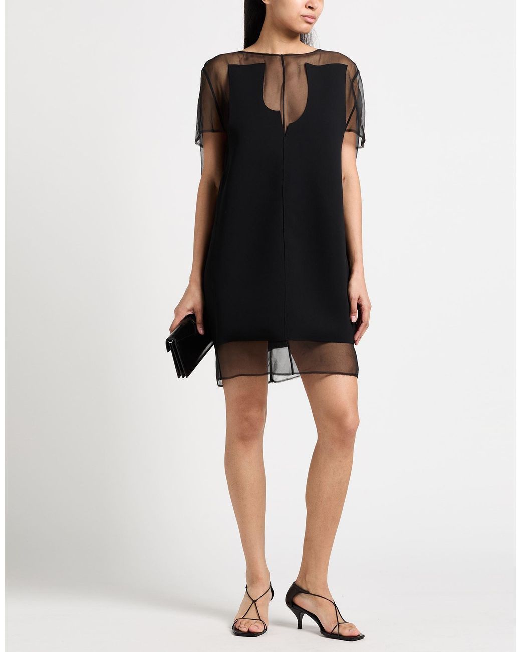 Khaite Black Mini Dresses