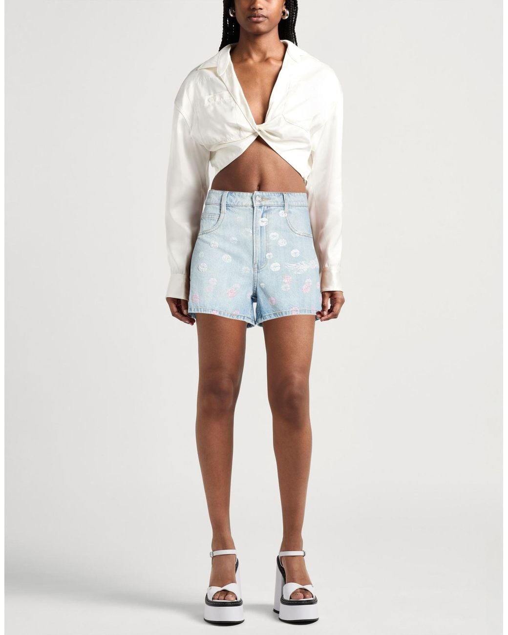 Miss Sixty Blue Denim Shorts