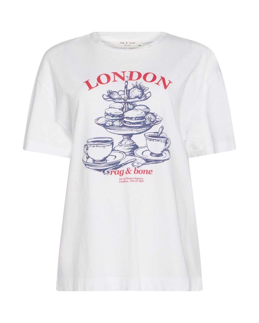 Rag & Bone White T-Shirt Cotton