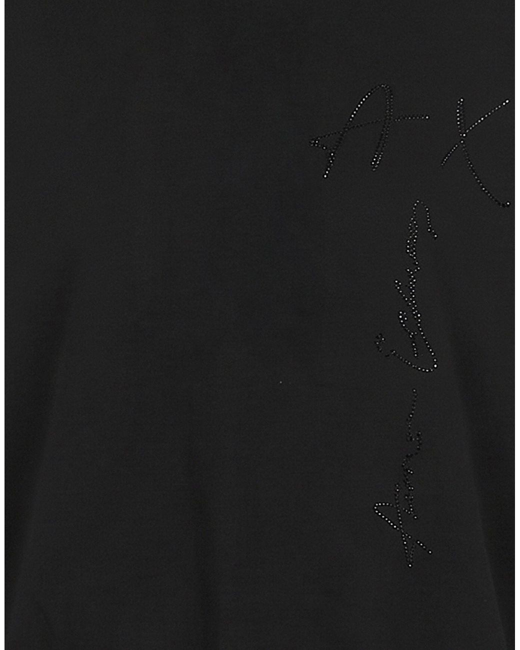 ARMANI EXCHANGE Black Sweatshirt Polyester, Viscose, Elastane
