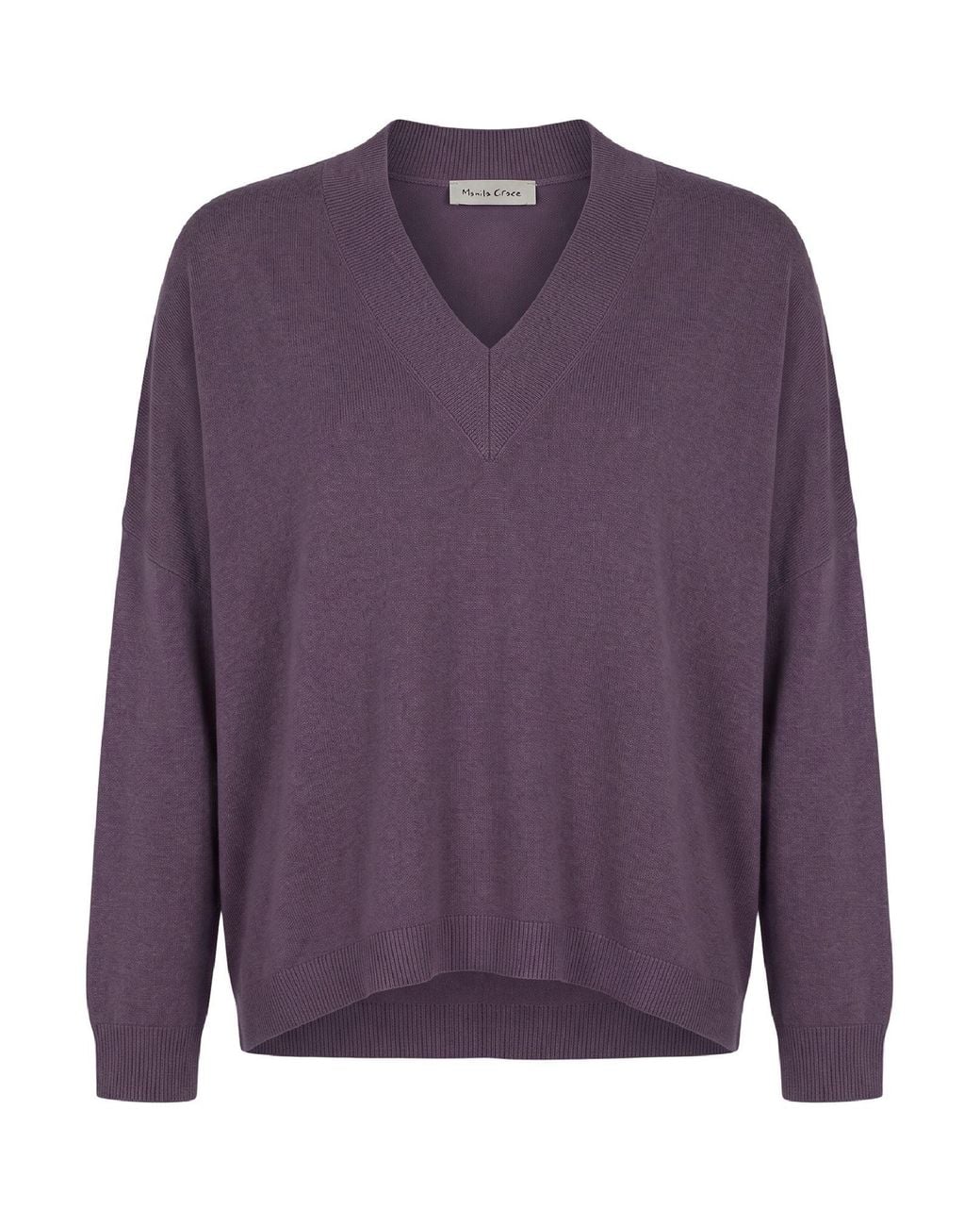 Manila Grace Purple Sweater Viscose, Polyester, Polyamide