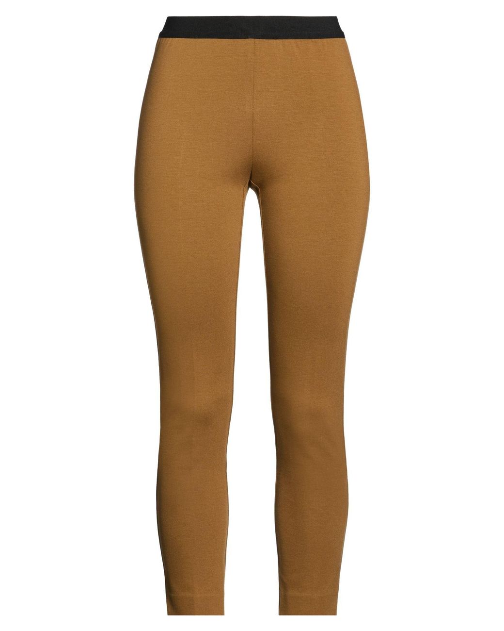 MEIMEIJ Natural Camel Pants Viscose, Polyamide, Elastane