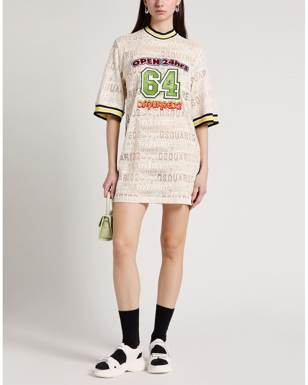 DSquared² White Mini Dress