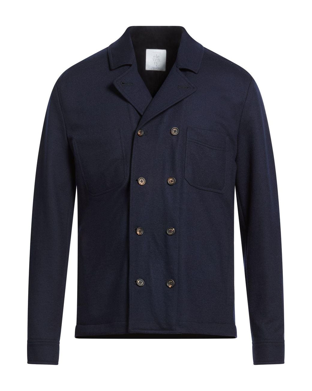 Eleventy Blue Jacket Wool, Viscose for men